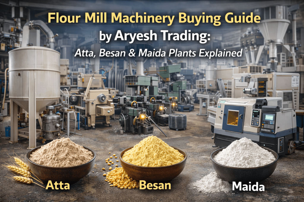 Flour Mill Machinery Buying Guide by Aryesh Trading: Atta, Besan & Maida Plants Explained